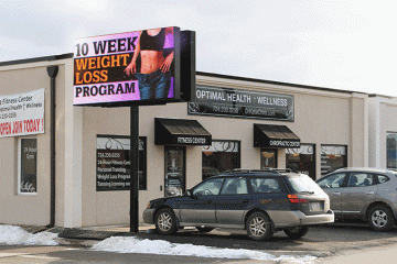 Optimal Health and Wellness Outdoor LED sign