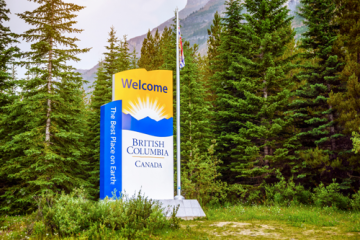 British Columbia monument sign
