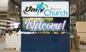 Unity Baptist Digital Church Sign