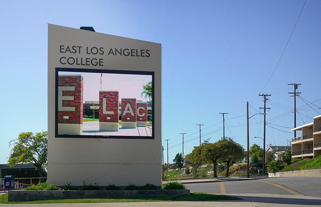 East-Los-Angeles-College-Digital-Sign-Left