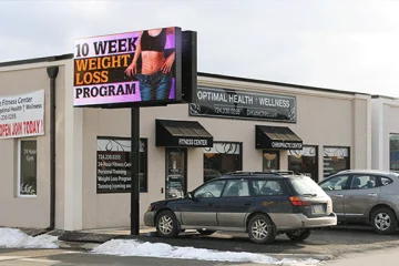 Weight Loss Program Digital Sign