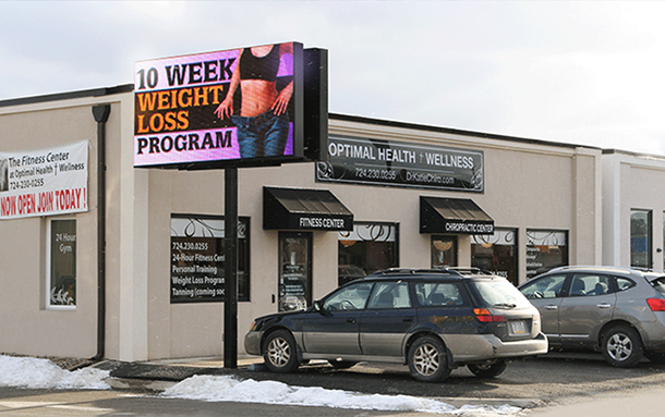 Weight Loss Program Digital Sign