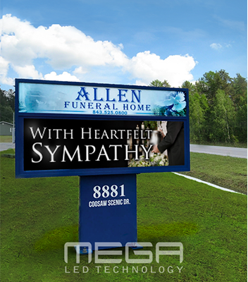 Allen-Funeral-home-business-LED-sign-board