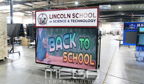 LINCOLN school sign