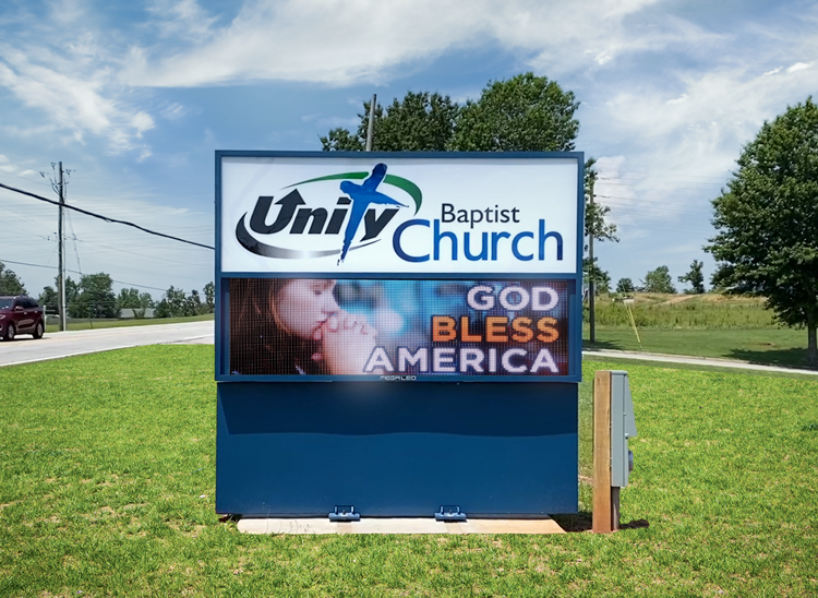 Unity Baptist Church LED Sign