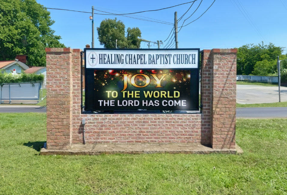 church-led-sign-healing-chapel-baptist-suffolk-va