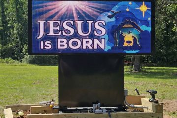 church led sign mainland baptist galloway